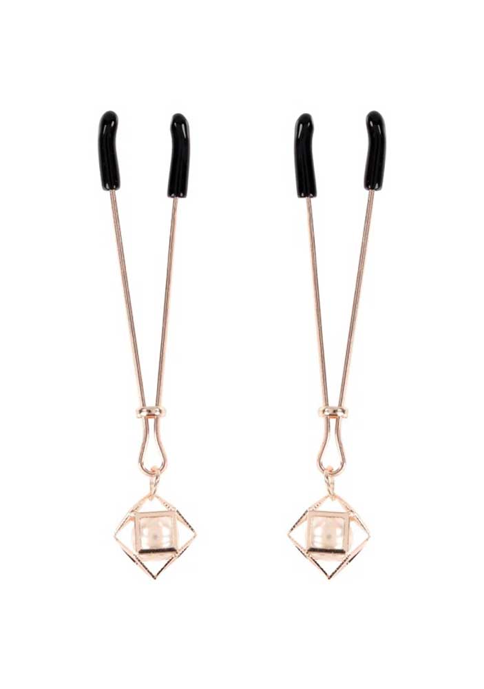 Brat Pearl Nipple Clips - Rose Gold - Not Very Vanilla