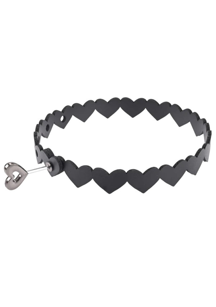 Heart Day Collar - Black - Not Very Vanilla