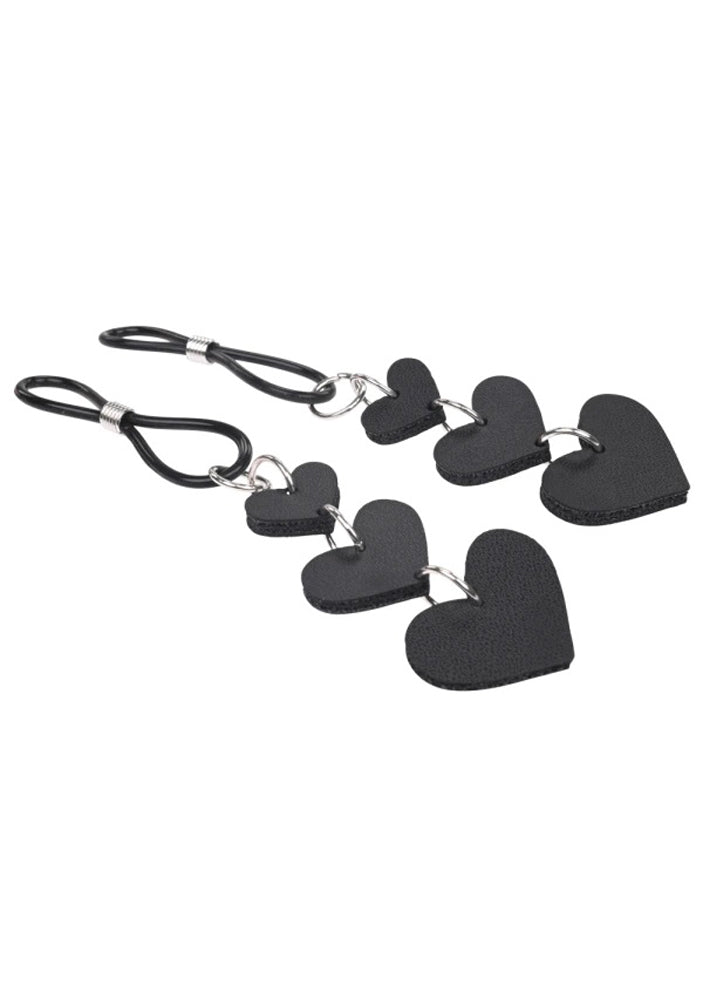 Heart Nipple Ties - Black - Not Very Vanilla