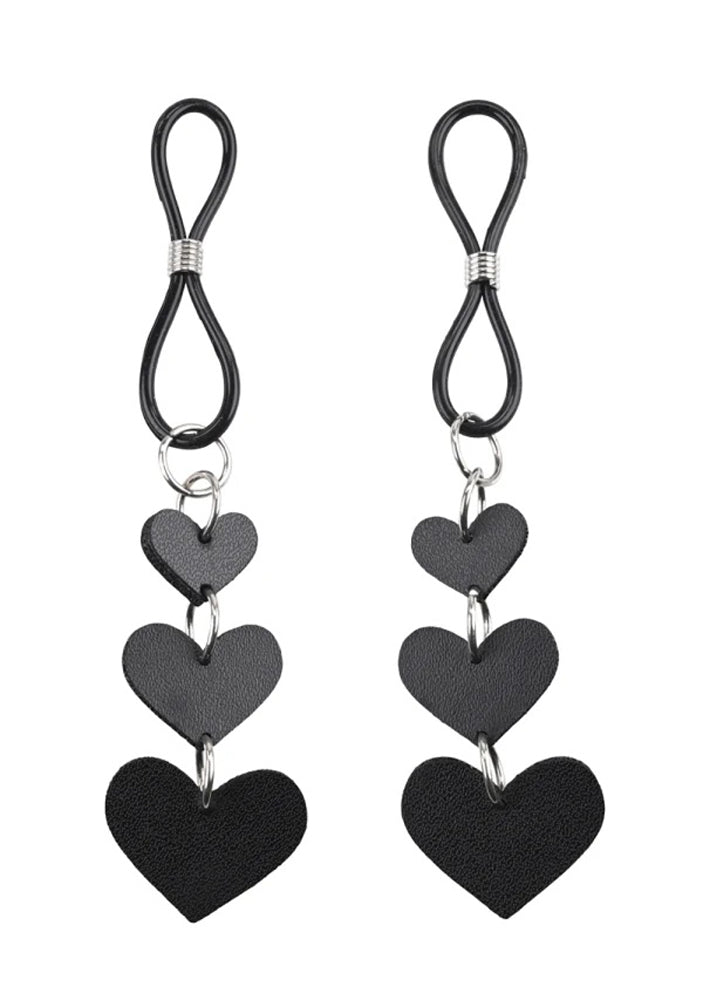 Heart Nipple Ties - Black - Not Very Vanilla