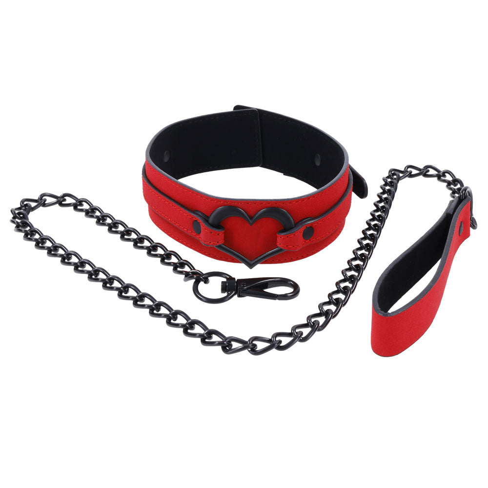 Amor Collar and Leash - Red - Not Very Vanilla