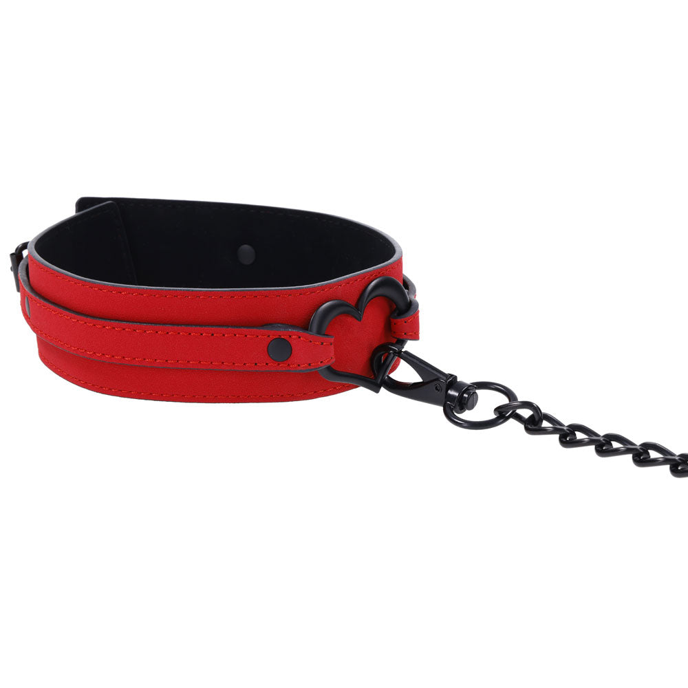 Amor Collar and Leash - Red - Not Very Vanilla