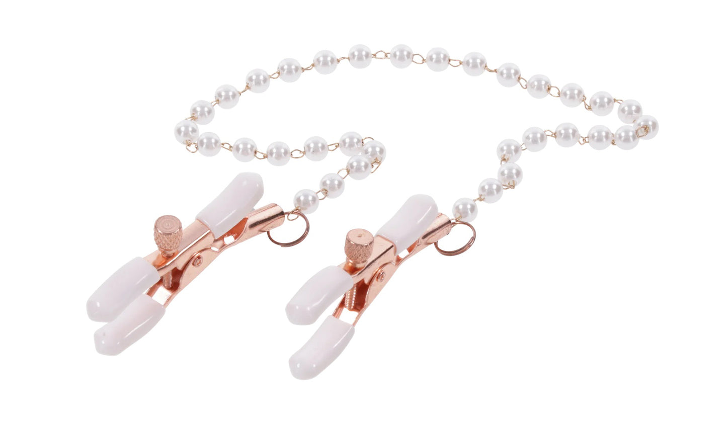 Peaches ‘N Creame Pearl Nipple Clamps - Pink - Not Very Vanilla