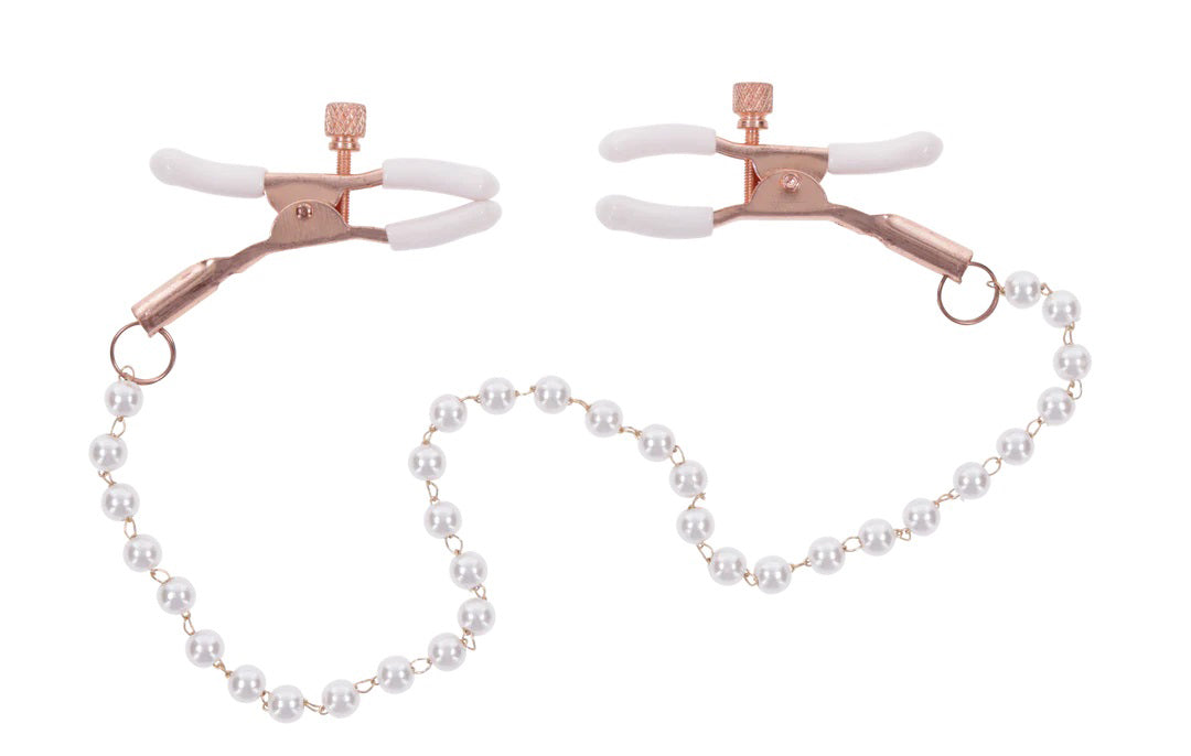 Peaches ‘N Creame Pearl Nipple Clamps - Pink - Not Very Vanilla