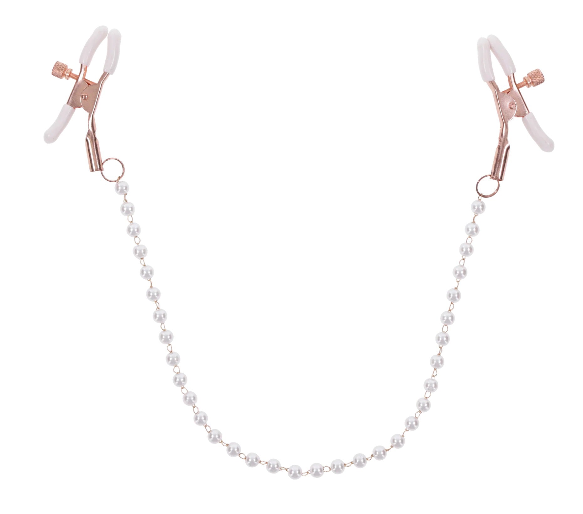 Peaches ‘N Creame Pearl Nipple Clamps - Pink - Not Very Vanilla