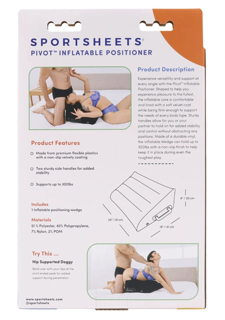 Pivot Inflatable Positioner - Black - Not Very Vanilla