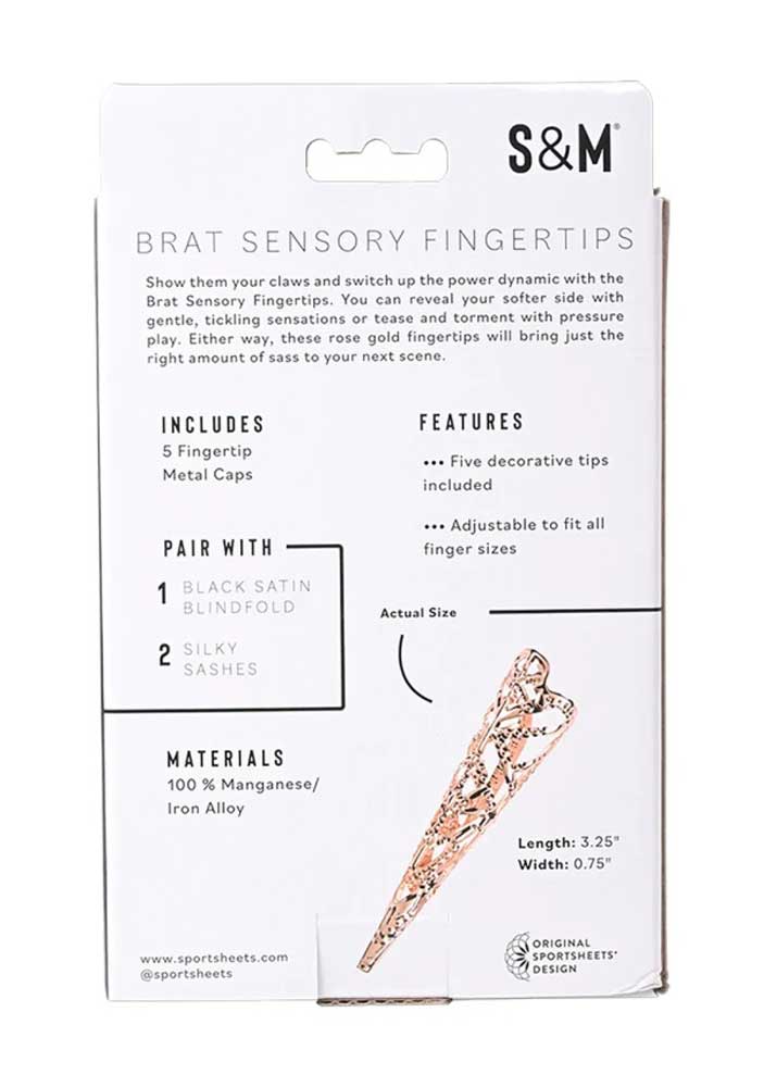 Brat Sensory Fingertips - Rose Gold - Not Very Vanilla