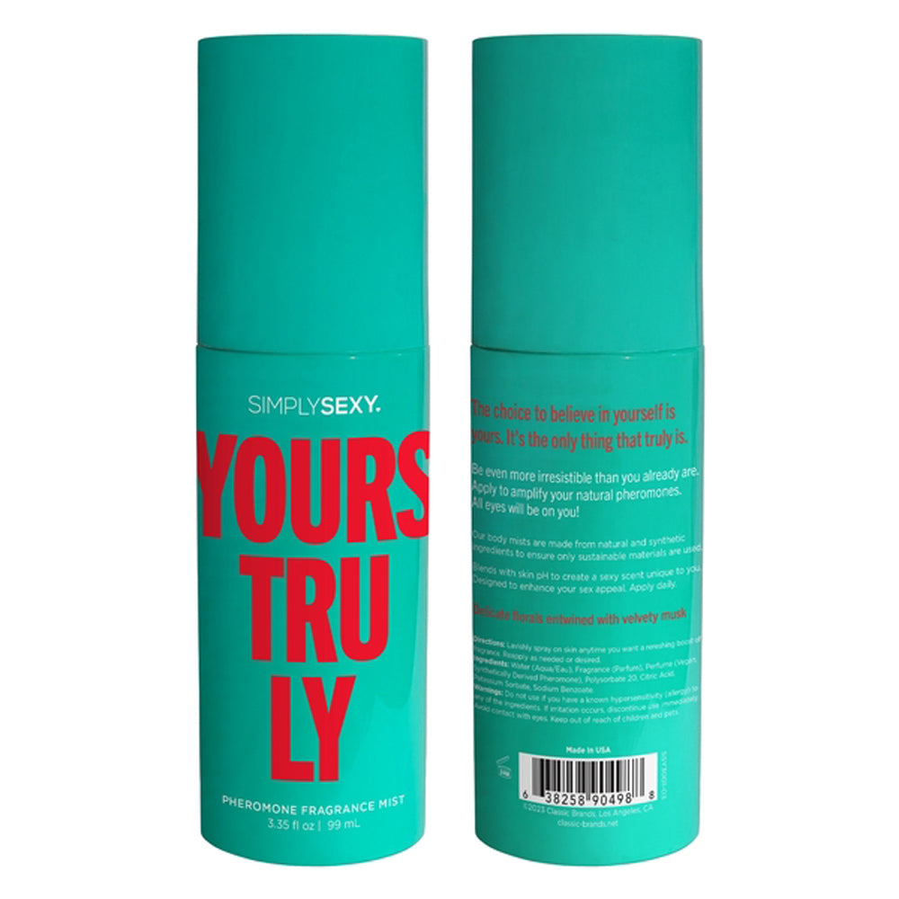 Yours Truly - Pheromone Fragrance Mists 3.35 Oz - Not Very Vanilla