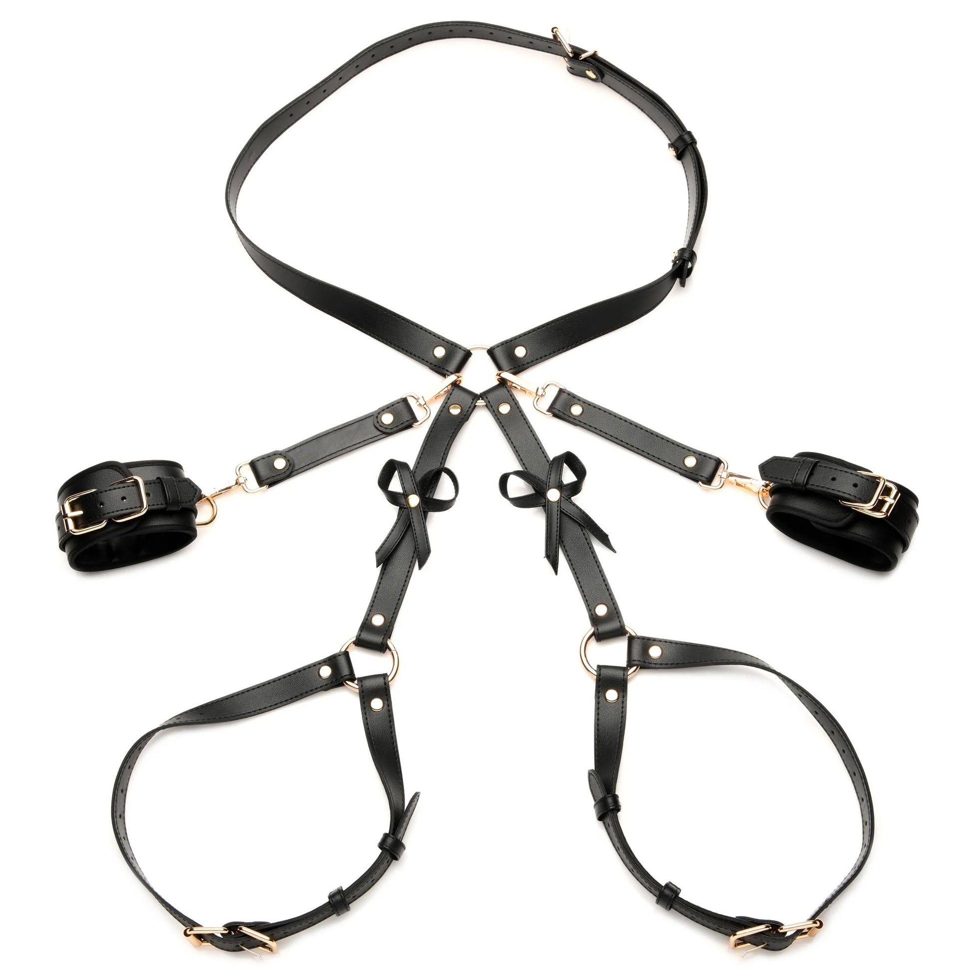 Bondage Harness With Bows - Medium/large - Black - Not Very Vanilla