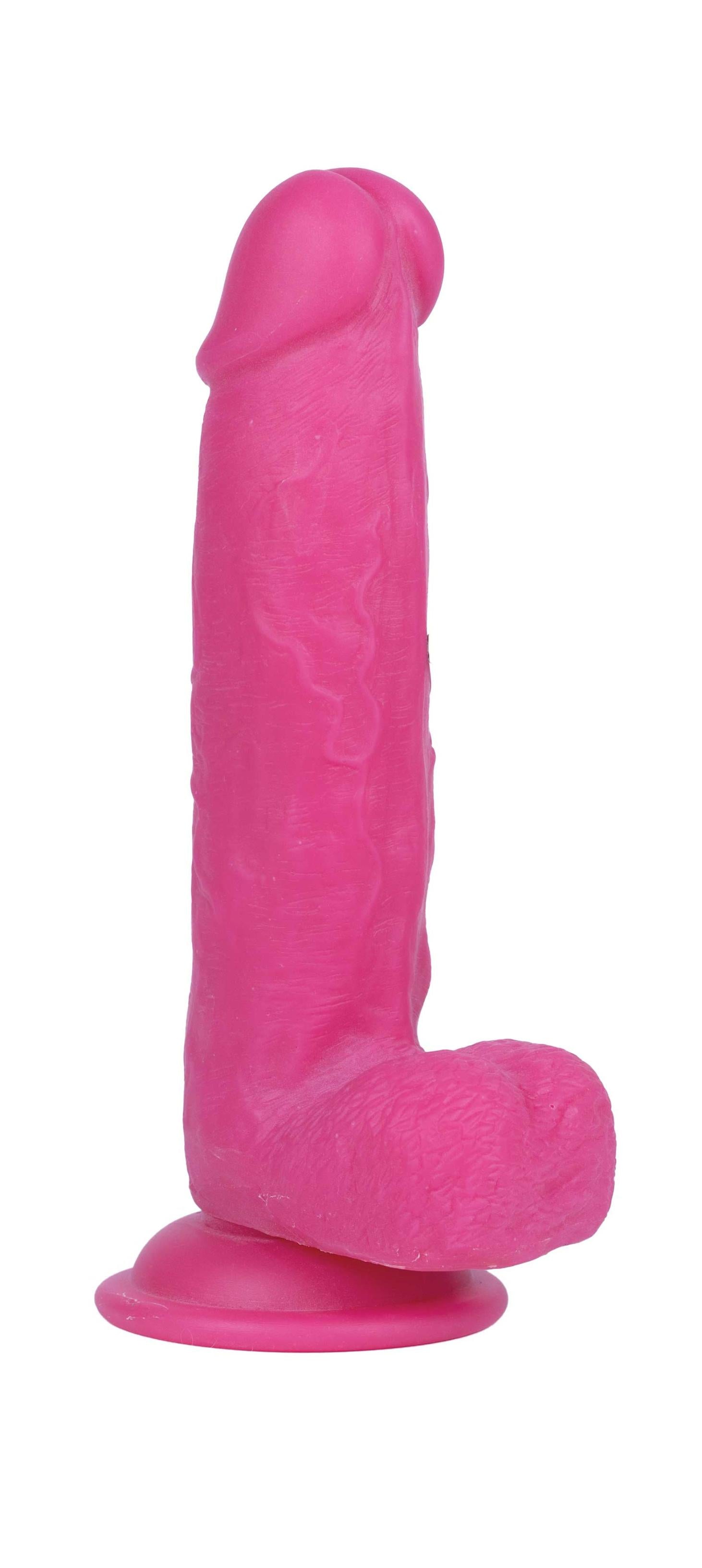 Get Lucky Ms. Pink 7.5 Inch Dildo - Pink - Not Very Vanilla