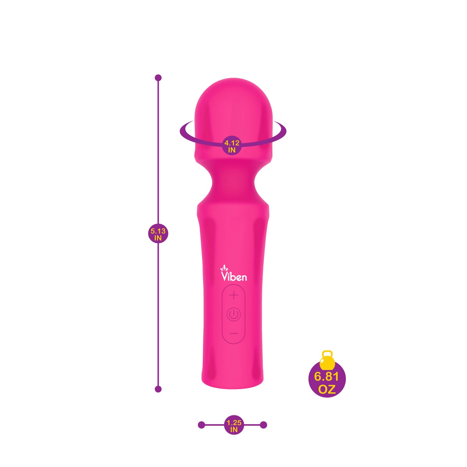 Presale Only - Mighty Muse - Hot Pink - Powerful Personal Wand - Massager - Not Very Vanilla