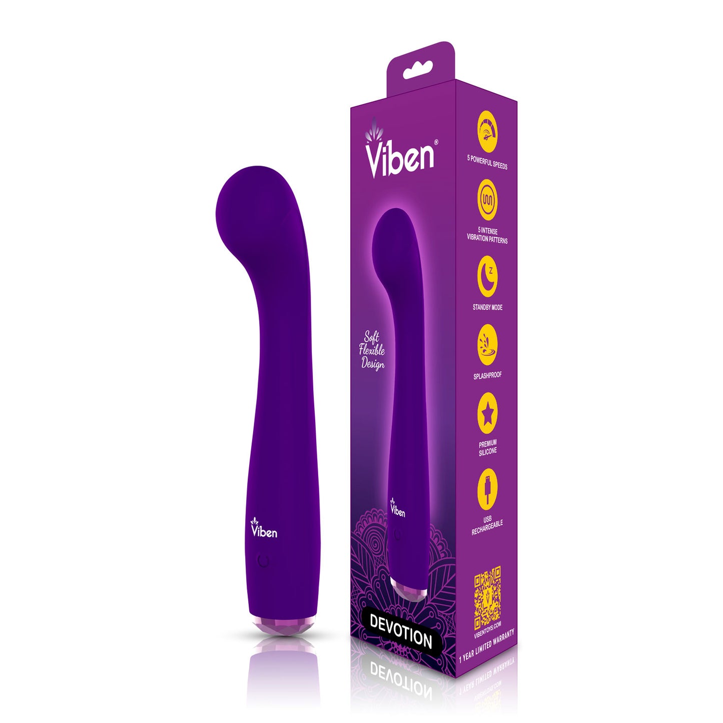 Presale Only - Devotion - Violet Intense G-Spot- Vibe - Not Very Vanilla