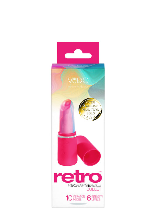 Retro Rechargeable Bullet - Pink - Not Very Vanilla