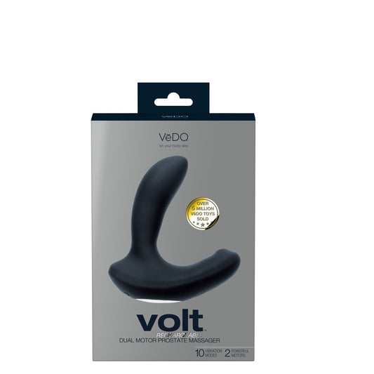 Volt Rechargeable Prostate Vibe - Black - Not Very Vanilla