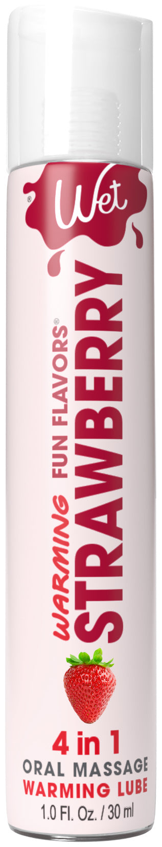 Wet Warming Fun Flavors - Strawberry - 4 in 1 Lubricant 1 Oz - Not Very Vanilla