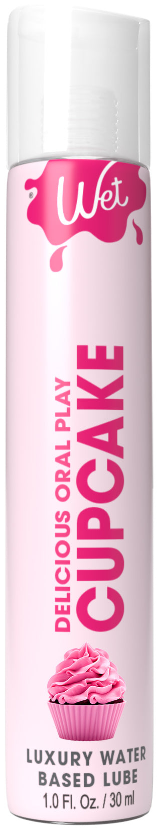 Wet Delicious Oral Play - Cupcake - Waterbased Flavored Lube 1 Oz - Not Very Vanilla