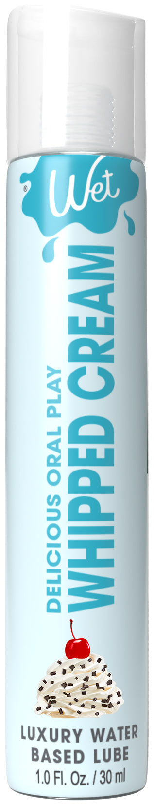 Wet Delicious Oral Play - Whipped Cream - Waterbased Flavored Lubricant 1 Oz - Not Very Vanilla