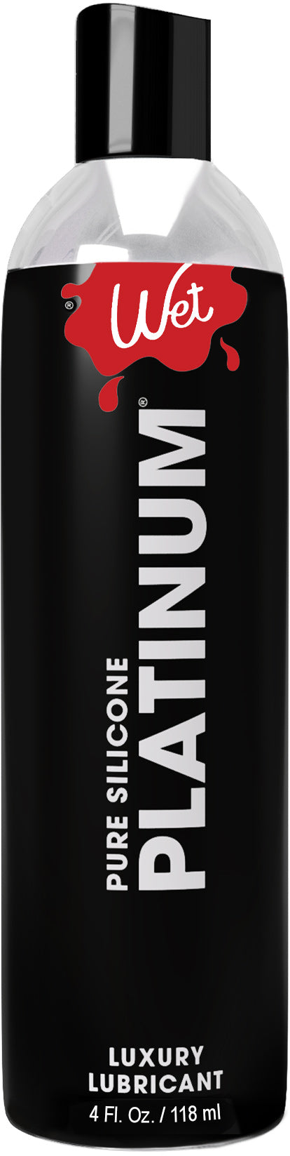 Wet Platinum - Luxury Silicone Based Lubricant 4 Oz - Not Very Vanilla