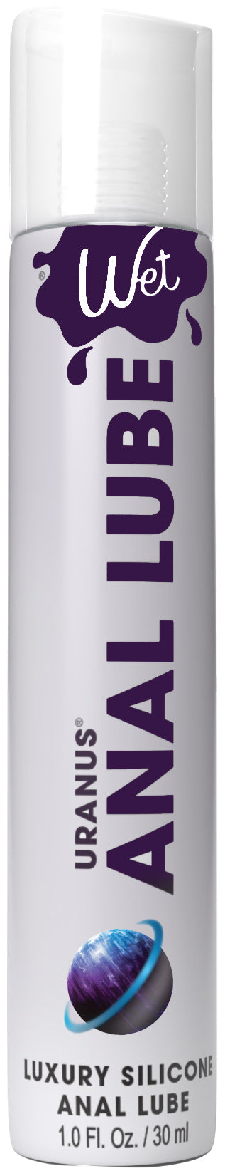 Wet Uranus Anal Lube - Premium Silicone Based Lubricant 1.0 Oz - Not Very Vanilla