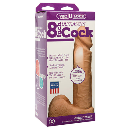 Vac-U-Lock - 8-Inch ULTRASKYN Cock White - Not Very Vanilla