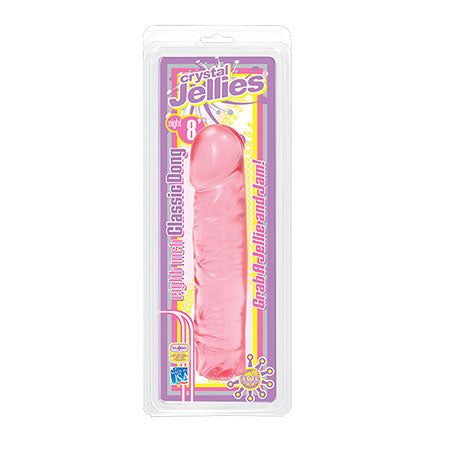 Crystal Jellies - Classic Dong Pink 8in - Not Very Vanilla