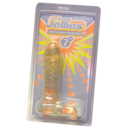 Crystal Jellies - Ballsy Super Cock Clear 7in - Not Very Vanilla