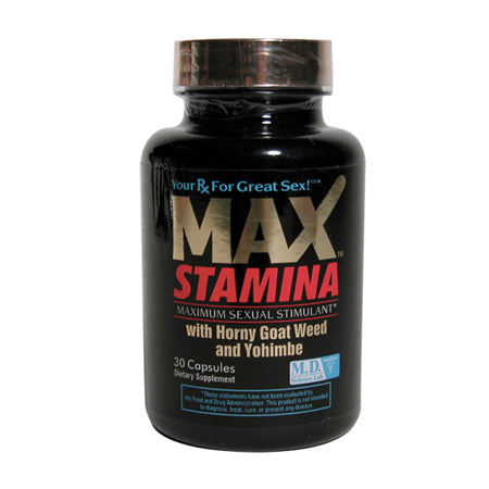 MaxStamina Maximum Sexual Stimulant 30-Capsule Bottle - Not Very Vanilla