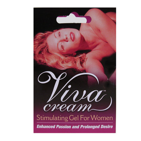 Swiss Navy Viva Cream Stimulating Gel 2 ml Foils 24-Piece Box - Not Very Vanilla