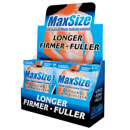 MaxSize Erectile Enhancement Formula Pills 2-Pack 24-Piece Display - Not Very Vanilla