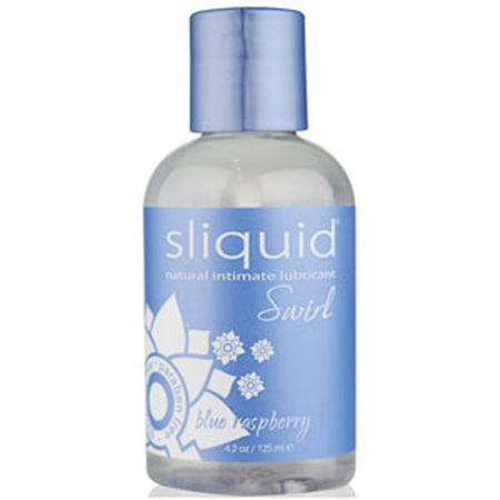 Sliquid Swirl Blue Raspberry Flavored Lubricant 4.2 oz. - Not Very Vanilla