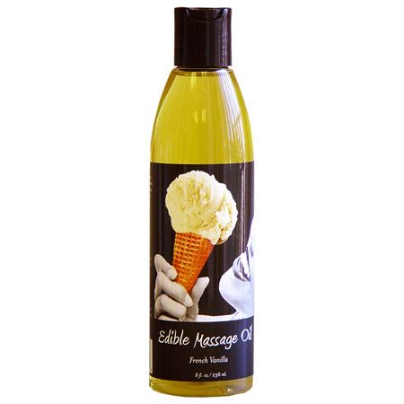 Earthly Body Edible Massage Oil Vanilla 8oz - Not Very Vanilla