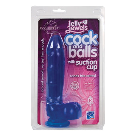 Jelly Jewel Cock/Balls Suct. (Sapphire) - Not Very Vanilla