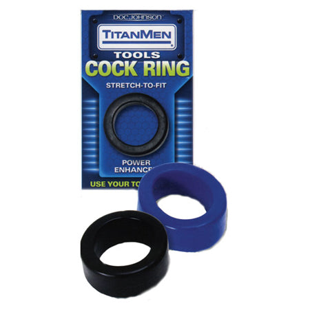 TitanMen - Cock Ring Black - Not Very Vanilla