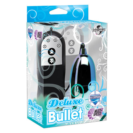 Pipedream Remote-Controlled Deluxe Bullet Vibrator Turquoise/Black - Not Very Vanilla