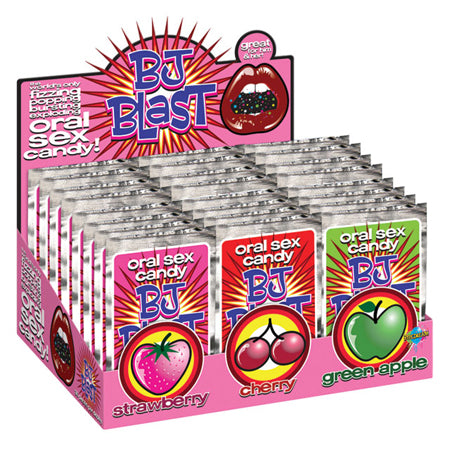 BJ Blast Oral Sex Candy Assorted 36-Piece Display (12 of each flavor) - Not Very Vanilla