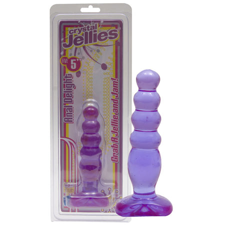 Crystal Jellies - Anal Delight Purple 5in - Not Very Vanilla