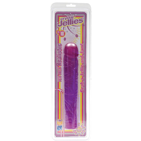 Crystal Jellies - Classic Dong Purple 10in - Not Very Vanilla