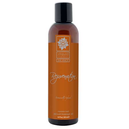 Sliquid Organics Balance Massage Oil Rejuvenation (Mandarin Basil) 8.5oz - Not Very Vanilla