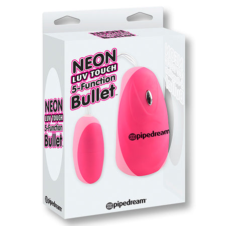 Pipedream Neon Luv Touch Remote-Controlled 5-Function Bullet Vibrator Pink - Not Very Vanilla