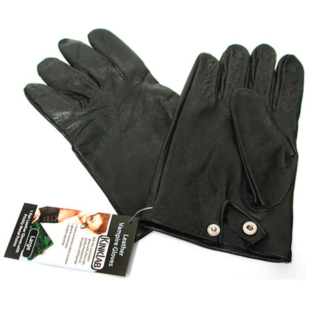 Leather Vampire Gloves (Small) - Not Very Vanilla