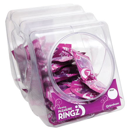 Pipedream Vibrating Pleasure Ringz 36-Pack Display Bowl - Not Very Vanilla