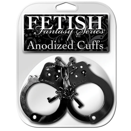 Pipedream Fetish Fantasy Series Anodized Cuffs Black - Not Very Vanilla