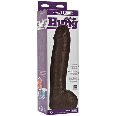 Vac-U-Lock - Realistic Hung Black - Not Very Vanilla