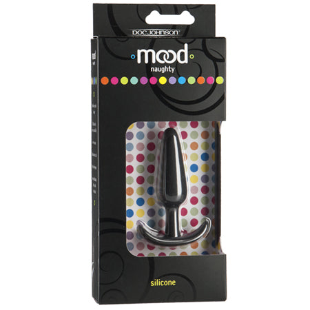 Mood - Naughty - Small Black Silicone Butt Plug - Not Very Vanilla