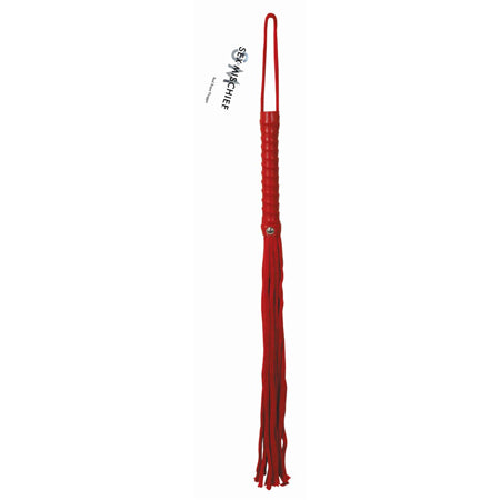 Sportsheets Sex & Mischief Rope Flogger Red - Not Very Vanilla