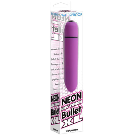 Pipedream Neon Luv Touch Bullet XL Vibrator Purple - Not Very Vanilla