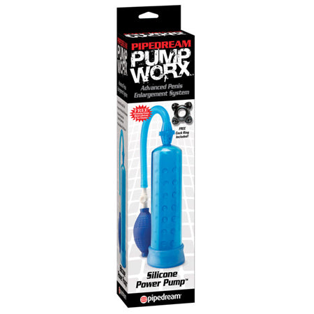 Pipedream Pump Worx Silicone Power Pump Blue - Not Very Vanilla