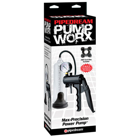 Pipedream Pump Worx Max-Precision Power Pump Clear/Black - Not Very Vanilla