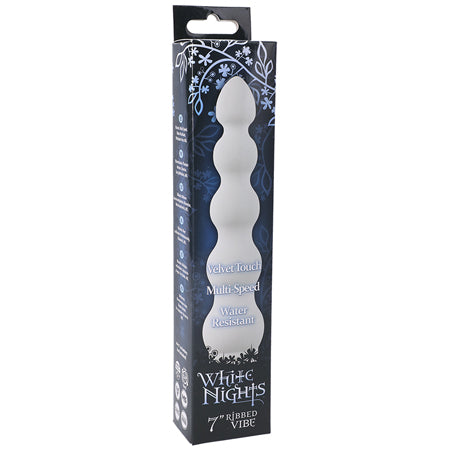 White Nights 7in Ribbed Vibrator - Not Very Vanilla