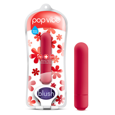 Blush Vive Pop Vibe Bullet Vibrator Cherry Red - Not Very Vanilla